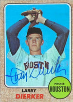 Larry Dierker Signed 1968 Topps Baseball Card - Houston Astros