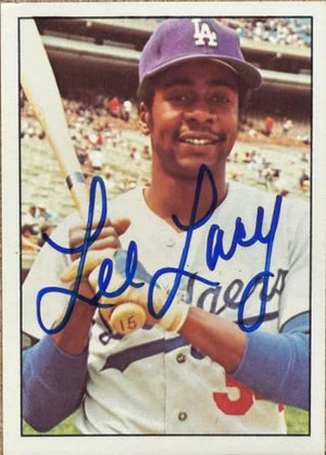 Lee Lacy Signed 1976 SSPC Baseball Card - Los Angeles Dodgers