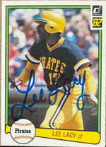 Lee Lacy Signed 1982 Donruss Baseball Card - Pittsburgh Pirates