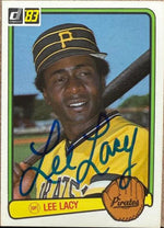 Lee Lacy Signed 1983 Donruss Baseball Card - Pittsburgh Pirates