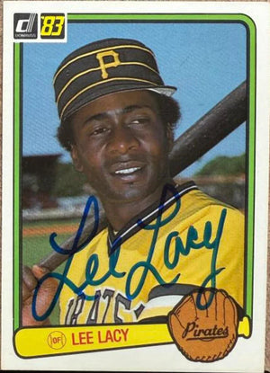 Lee Lacy Signed 1983 Donruss Baseball Card - Pittsburgh Pirates