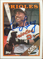 Lee Lacy Signed 1988 Topps Baseball Card - Baltimore Orioles