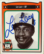 Lee Lacy Signed 1991 Crown Cola Baseball Card - Baltimore Orioles