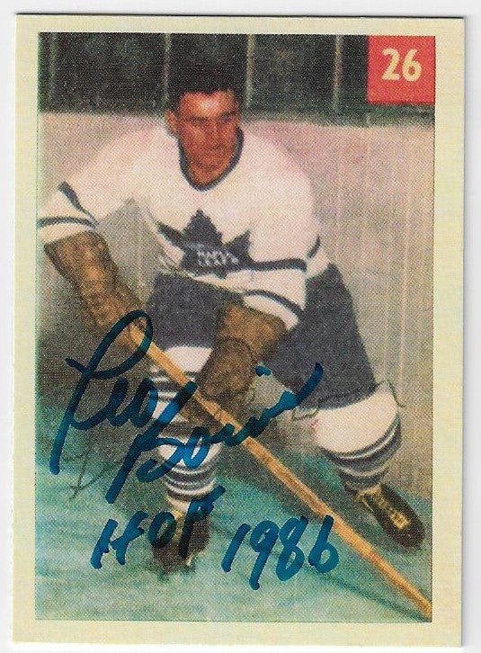 Leo Boivin Signed 2002 - 03 In The Game (ITG) Parkhurst Reprint Hockey Card - Toronto Maple Leafs - PastPros