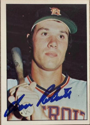 Leon Roberts Signed 1976 SSPC Baseball Card - Detroit Tigers