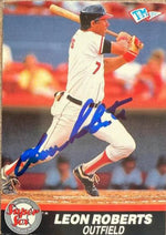 Leon Roberts Signed 1989-90 T&M Senior League Baseball Card - Winter Haven Super Sox