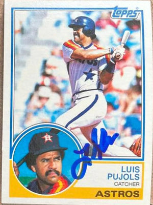 Luis Pujols Signed 1983 Topps Baseball Card - Houston Astros