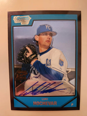 Luke Hochevar Signed 2007 Bowman Chrome Prospects Baseball Card - Kansas City Royals #BC230 AU
