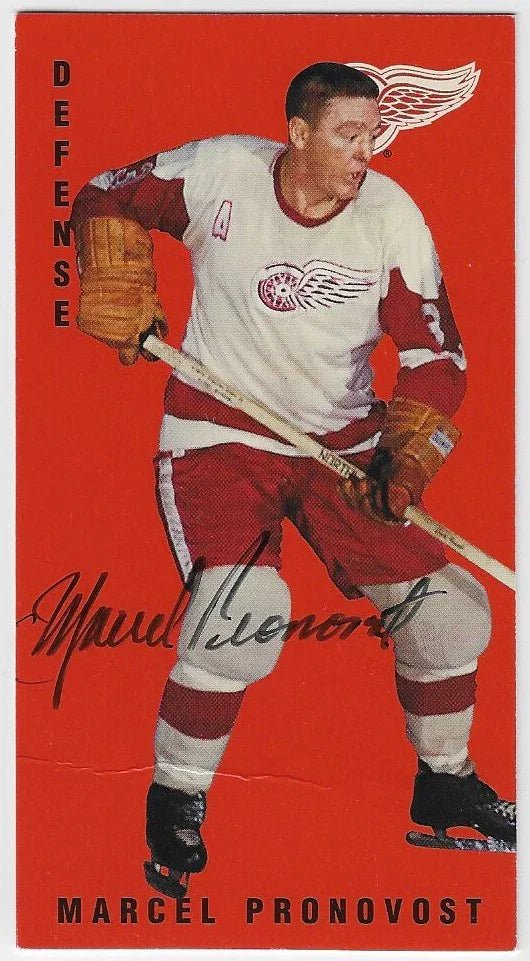 Marcel Pronovost Signed 1994 - 95 Parkhurst Tall Boys Hockey Card - Detroit Red Wings - PastPros
