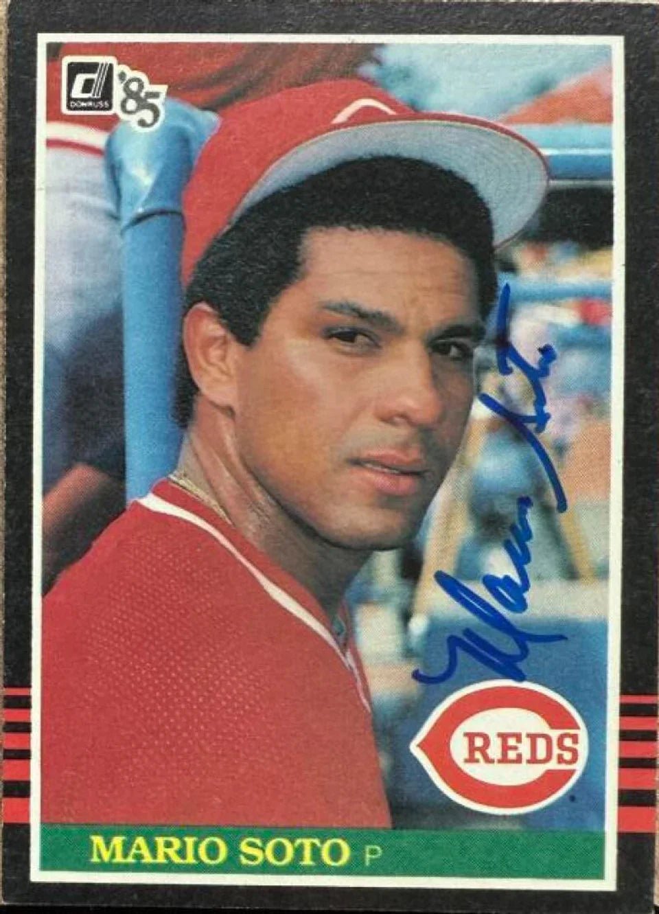 Mario Soto Signed 1985 Donruss Baseball Card - Cincinnati Reds