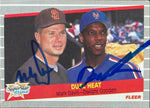 Mark Davis & Dwight Gooden Dual Signed 1989 Fleer Baseball Card - San Diego Padres & New York Mets - PastPros