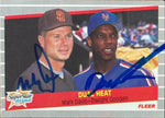 Mark Davis & Dwight Gooden Dual Signed 1989 Fleer Baseball Card - San Diego Padres & New York Mets
