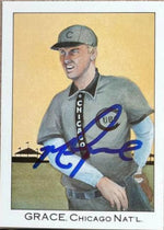 Mark Grace Signed 1989 Franklin Caramel Baseball Card - Chicago Cubs