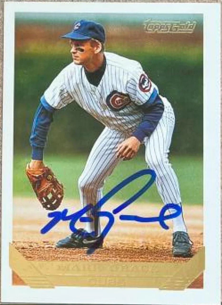 Mark Grace Signed 1993 Topps Gold Baseball Card - Chicago Cubs