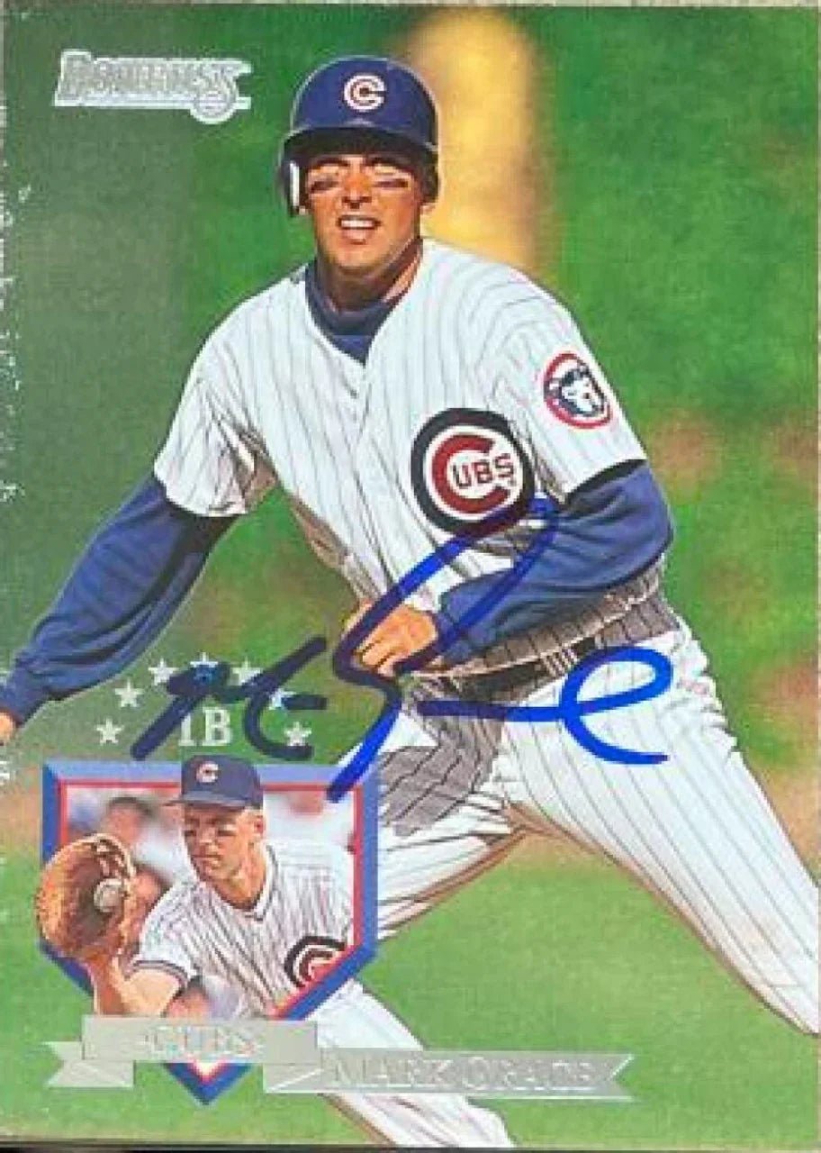 Mark Grace Signed 1995 Donruss Baseball Card - Chicago Cubs