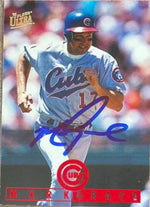 Mark Grace Signed 1995 Fleer Ultra Baseball Card - Chicago Cubs