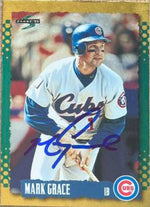 Mark Grace Signed 1995 Score Gold Rush Baseball Card - Chicago Cubs