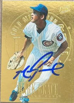 Mark Grace Signed 1996 Fleer Ultra Gold Medallion Baseball Card - Chicago Cubs #168