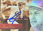 Mark Grace Signed 1996 Pinnacle Aficionado Baseball Card - Chicago Cubs #52