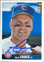 Mark Grace Signed 1997 Collector's Choice Baseball Card - Chicago Cubs #290