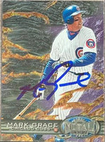 Mark Grace Signed 1997 Metal Universe Baseball Card - Chicago Cubs #11