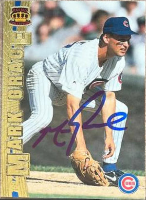 Mark Grace Signed 1997 Pacific Baseball Card - Chicago Cubs #250