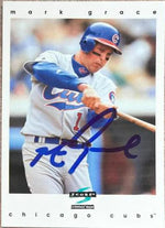 Mark Grace Signed 1997 Score Baseball Card - Chicago Cubs #179