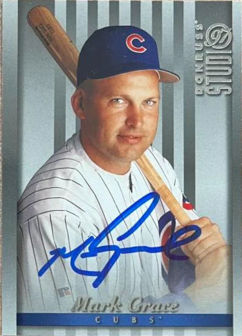 Mark Grace Signed 1997 Studio Baseball Card - Chicago Cubs #97