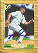 Mark Grace Signed 1997 Topps Gallery Baseball Card - Chicago Cubs #48