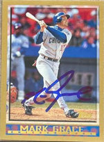 Mark Grace Signed 1998 Topps Baseball Card - Chicago Cubs #168