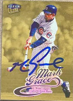 Mark Grace Signed 1999 Fleer Ultra Gold Medallion Baseball Card - Chicago Cubs #161G