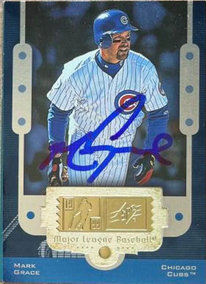 Mark Grace Signed 1999 SPx Baseball Card - Chicago Cubs #28