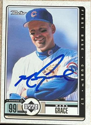 Mark Grace Signed 1999 Upper Deck Retro Baseball Card - Chicago Cubs #18