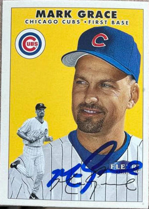 Mark Grace Signed 2000 Fleer Tradition Baseball Card - Chicago Cubs #241