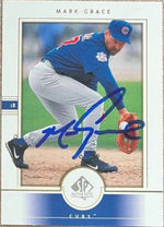 Mark Grace Signed 2000 SP Authentic Baseball Card - Chicago Cubs #56
