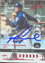 Mark Grace Signed 2001 Playoff Absolute Memorabilia Baseball Card - Arizona Diamondbacks