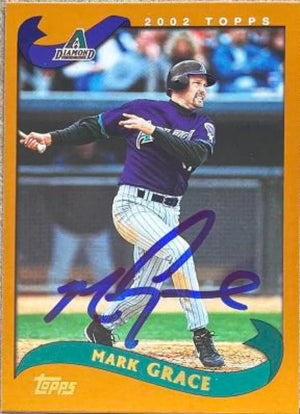Mark Grace Signed 2002 Topps Baseball Card - Arizona Diamondbacks #231