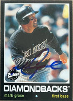 Mark Grace Signed 2002 Upper Deck Vintage Baseball Card - Arizona Diamondbacks #175