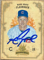 Mark Grace Signed 2004 Donruss Diamond Kings Baseball Card - Chicago Cubs #152 FB