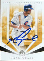 Mark Grace Signed 2004 SP Legendary Cuts Baseball Card - Chicago Cubs #76