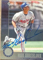 Mark Grudzielanek Signed 1996 Leaf Baseball Card - Montreal Expos #50