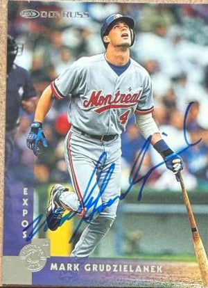 Mark Grudzielanek Signed 1997 Donruss Baseball Card - Montreal Expos #112