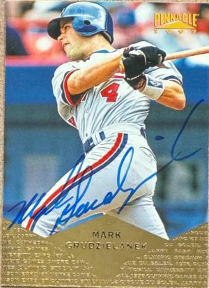 Mark Grudzielanek Signed 1997 Pinnacle Baseball Card - Montreal Expos #16