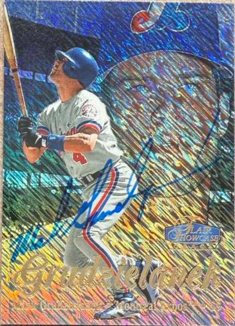 Mark Grudzielanek Signed 1998 Flair Showcase Row 1 (Grace) Baseball Card - Montreal Expos #97