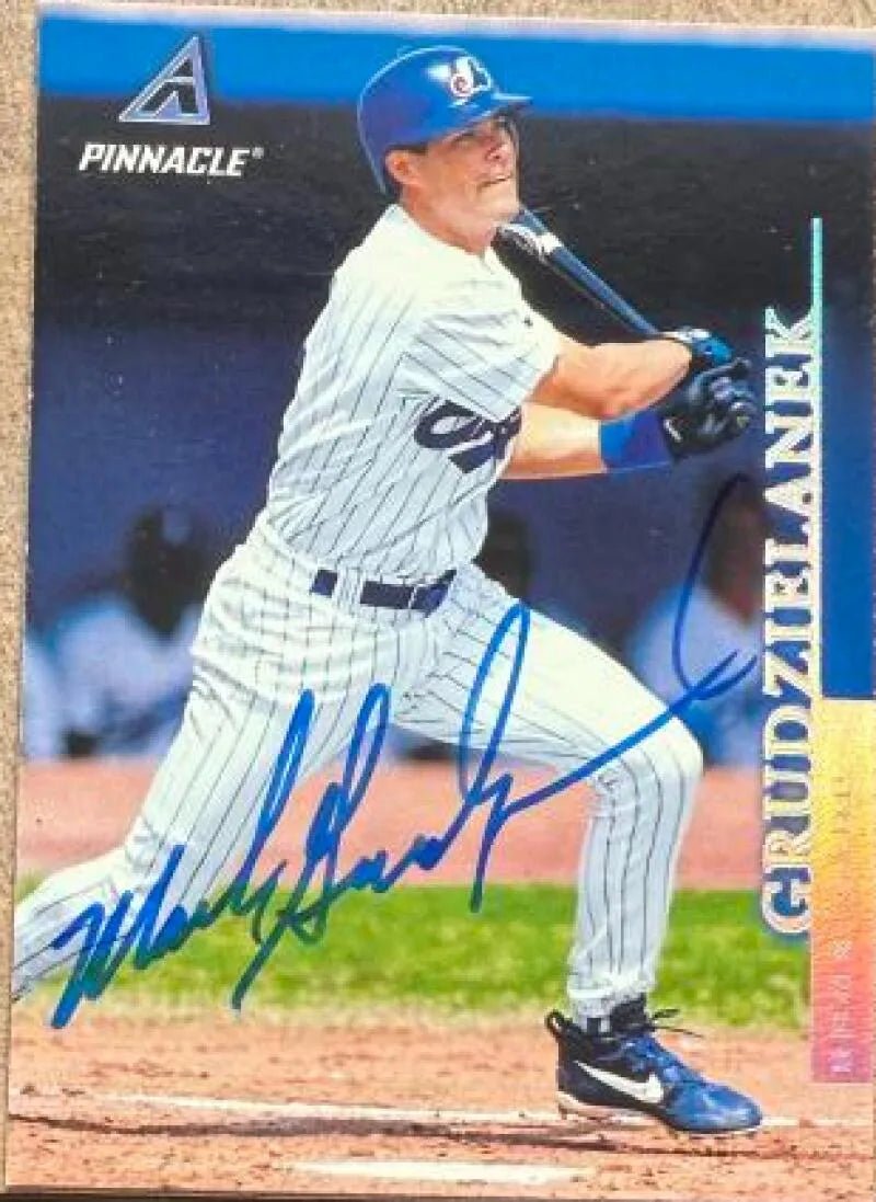 Mark Grudzielanek Signed 1998 Pinnacle Baseball Card - Montreal Expos #157