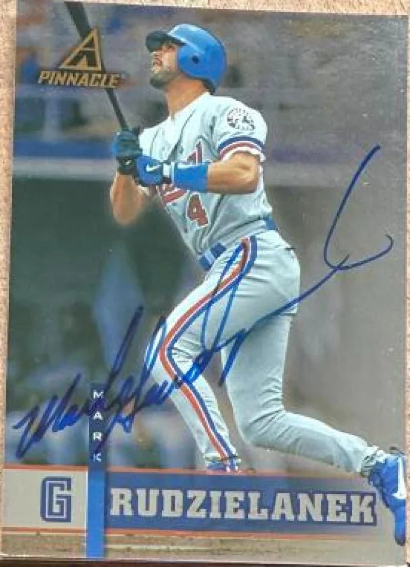 Mark Grudzielanek Signed 1998 Pinnacle Plus Baseball Card - Montreal Expos #153