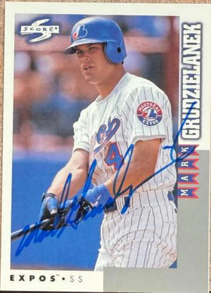Mark Grudzielanek Signed 1998 Score Rookie & Traded Baseball Card - Montreal Expos #RT222
