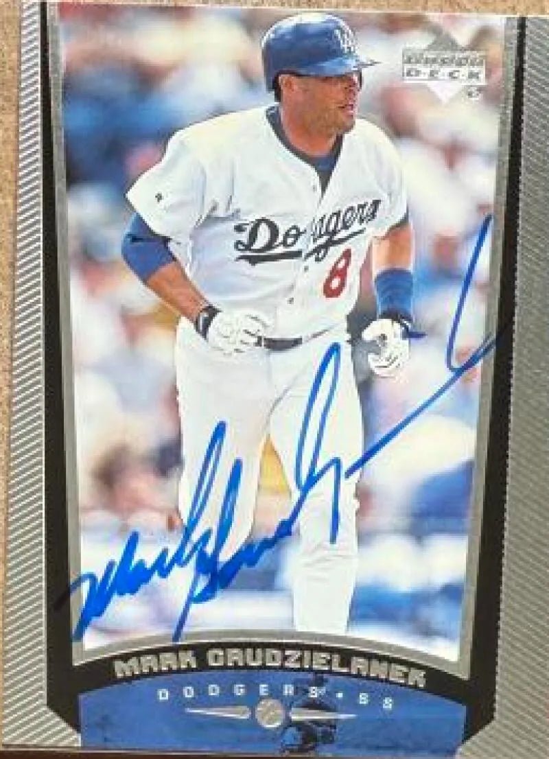 Mark Grudzielanek Signed 1999 Upper Deck Baseball Card - Los Angeles Dodgers #401