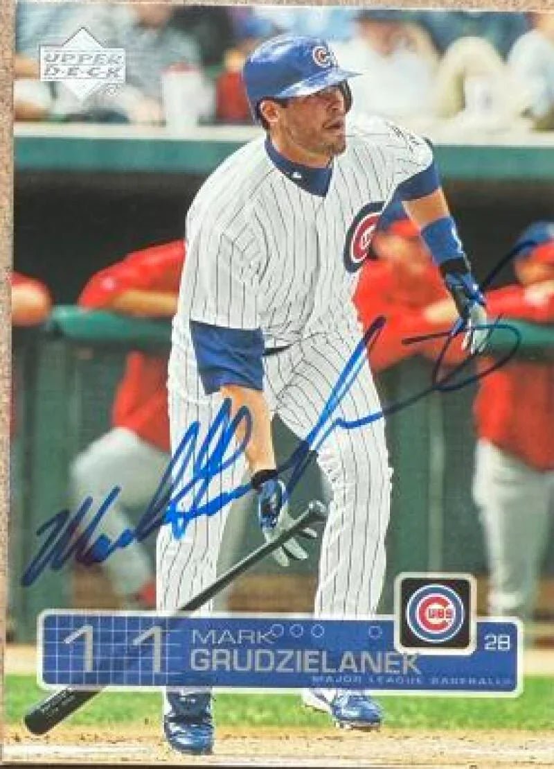 Mark Grudzielanek Signed 2003 Upper Deck Baseball Card - Chicago Cubs #416