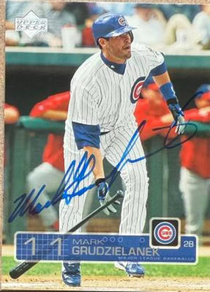 Mark Grudzielanek Signed 2003 Upper Deck Baseball Card - Chicago Cubs #416